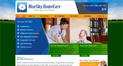 Desktop Screenshot of blueskyhomecare.com